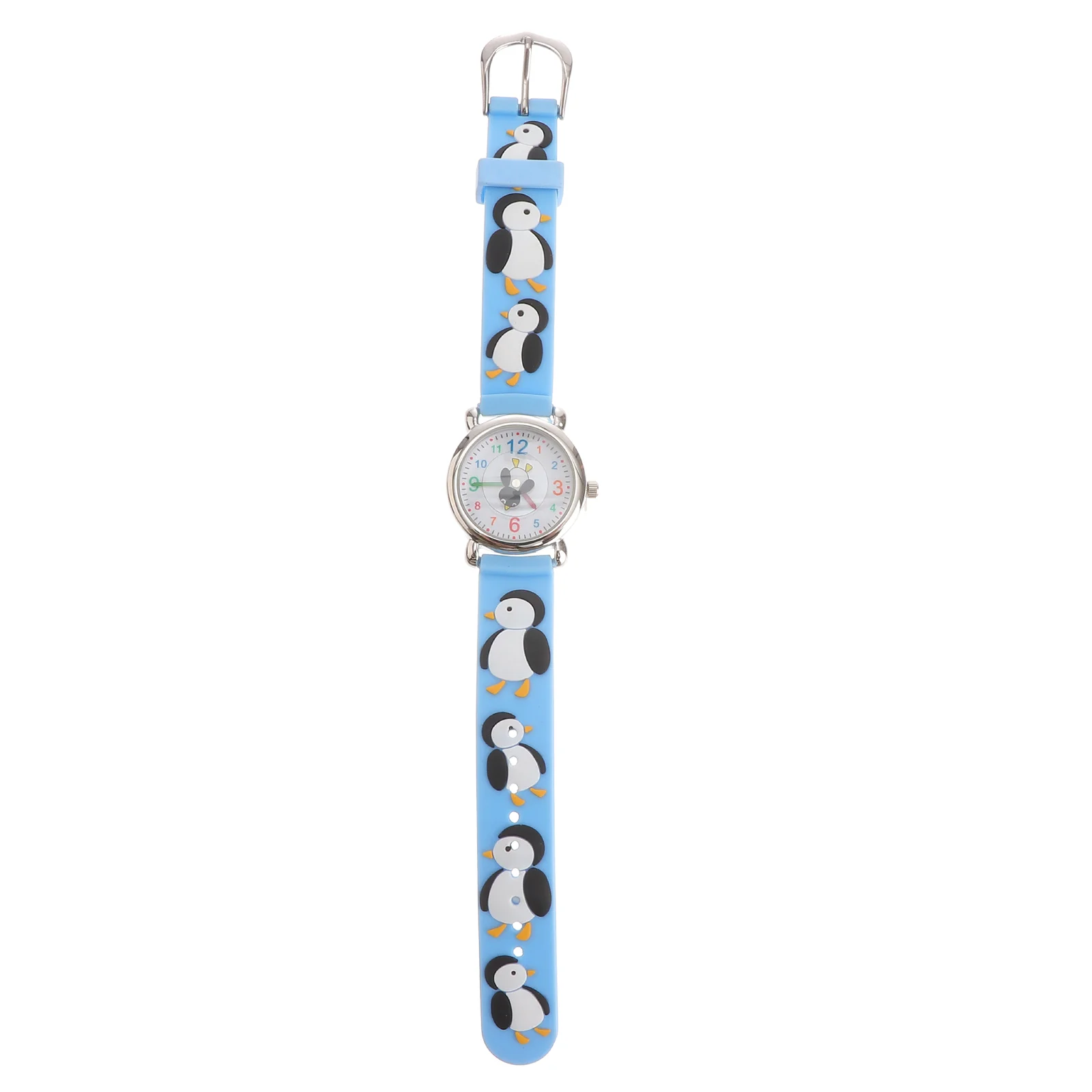 1pc Cartoon Pinguin Uhr Silikon Quarzuhr kreative Armbanduhr Mode Freizeit uhr für Kinder Kinder