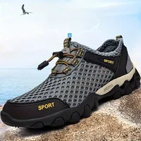 Outdoor Men's Sports Shoes Fashion Men's Mountaineering Shoe Hiking Wading Travel Shoe Male Quick Drying Wear-resistant Sneakers