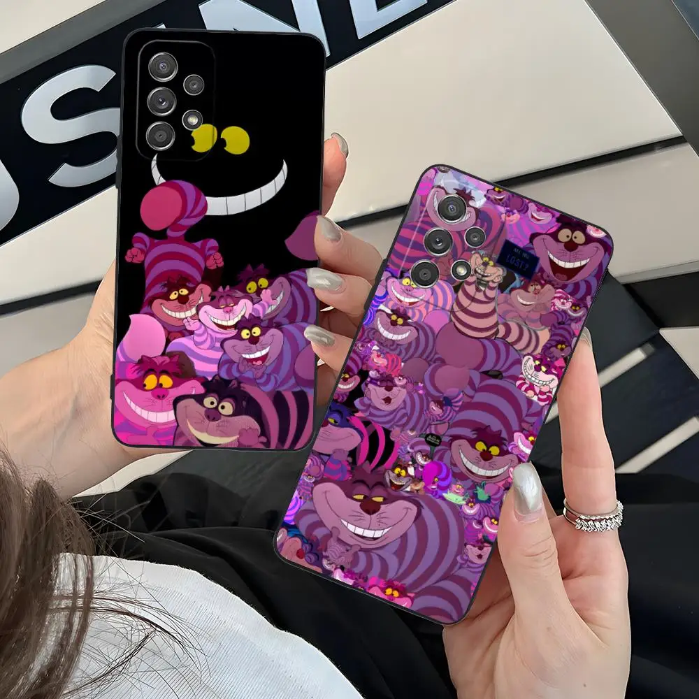 

C-Cheshire Cats Phone Case for Samsung Galaxy A73 72 71 70 56 55 54 53 52 36 35 34 23 16 15 5G Colour Printing Smartphone Pretty