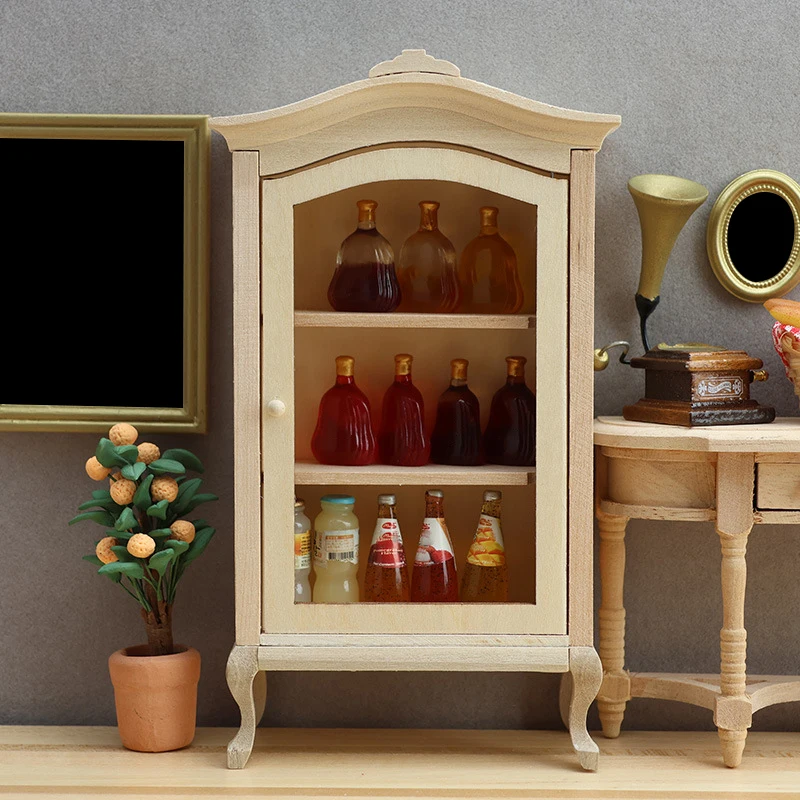 

Intricately Detailed Miniature 1:12 Scale Dollhouse Furniture, Wine/Storage Cabinets