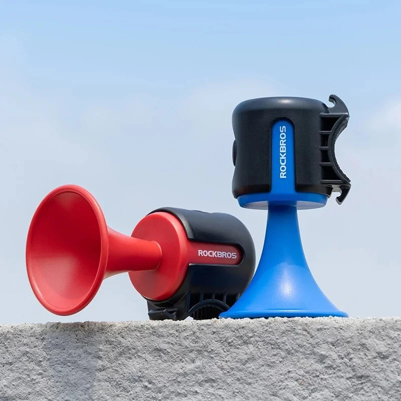 ROCKBROS Bike Electronic Loud Horn 120dB Warning Safety Electric Bicycle Handlebar Alarm Ring Bell IPX4 Waterproof Bike Bell