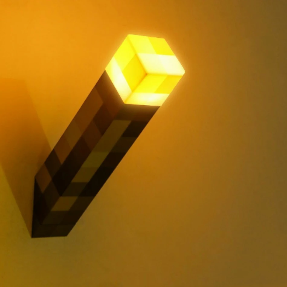 11Inch Brownstone Torch Torch Light LED Light USB Rechargeable Night Home Decor Table Lamp Kids Gift Bedside Lamp