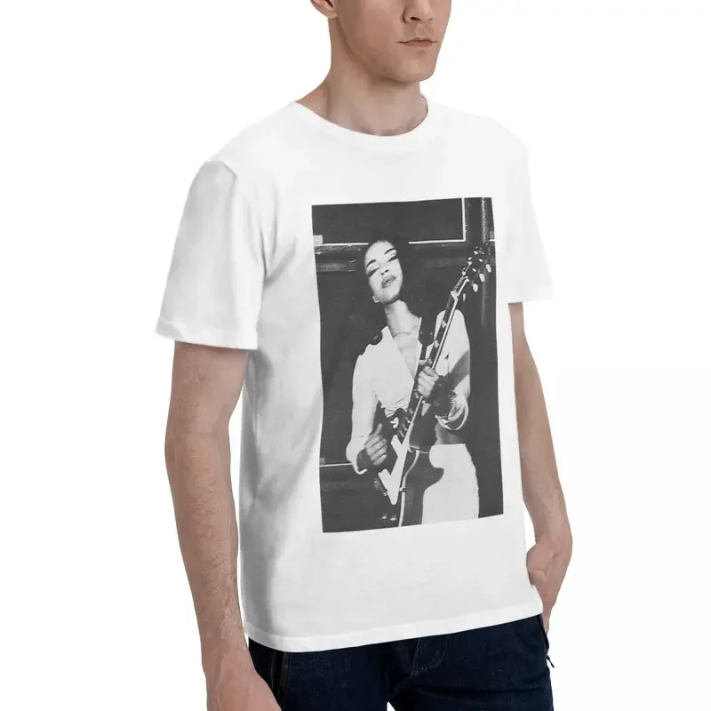 Men's T-Shirts S-Sade Adu Playing The Guitar Vintage Pure Cotton Tee Shirt Short Sleeve T Shirt O Neck Clothing Adult