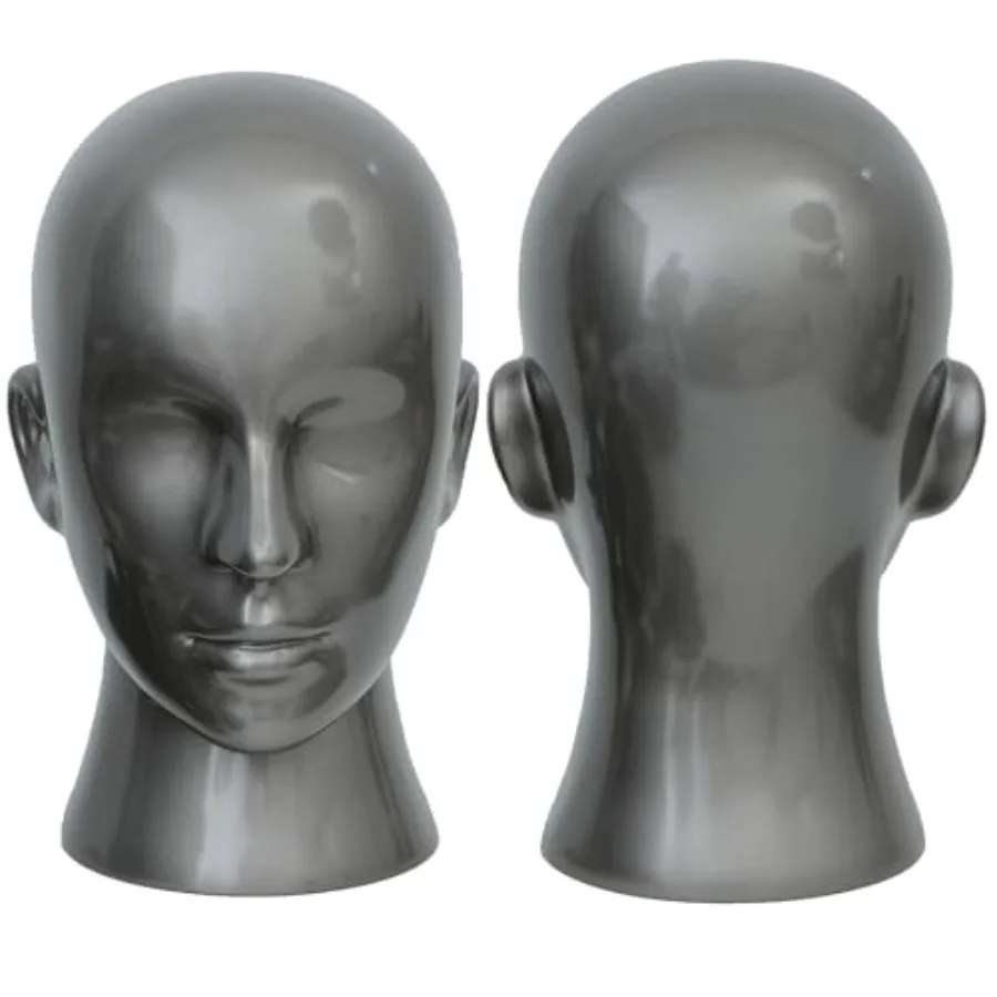 

Профессиональная мужская голова манекена для косметологического дисплея: идеально подходит для демонстрации гарнитуры, наушников, игровых консолей, шапок, париков и