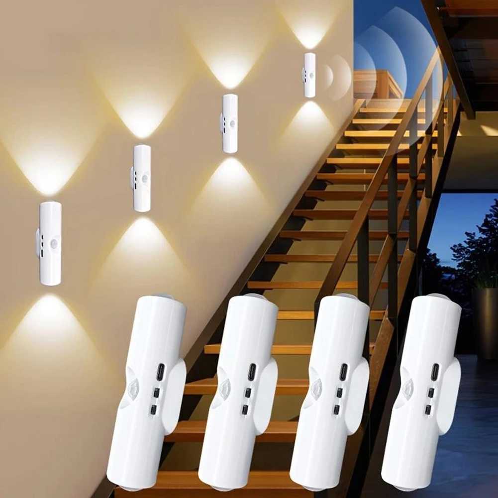 

USB Sports Sensor LED Smart Lights Soft Bright LED Light Eye-Caring For Entrances Bedside Desk Wardrobe