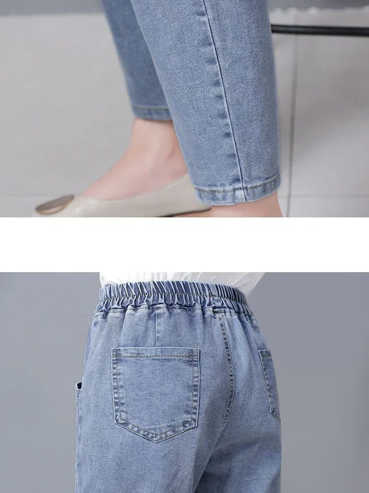

Baggy Mom Harem Ankle-length Jeans Women Vintage High Waist Large Size 4xl Denim Pants Casual Spring Vaqueros Korea Loose Jeansy