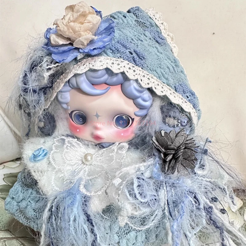 10/20 cm Anhänger Puppe Kleidung Für Skullpanda Kleine Rosen Handgemachte Land Französisch Stil Kleid Set Mit Kopftuch diy Zubehör