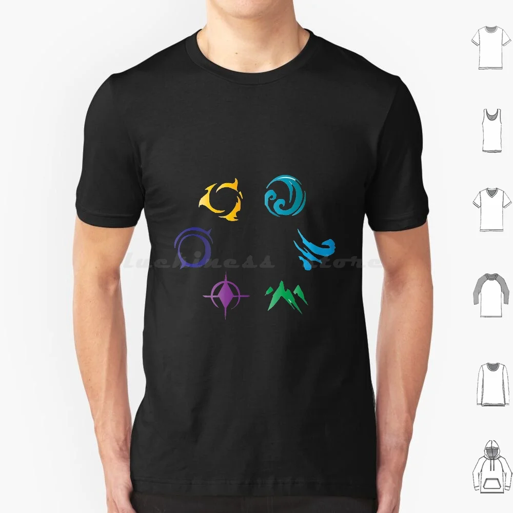 

The Six Primal Sources T Shirt Men Women Kids 6xl Dragon Prince The Six Primal Sources Netflix Cartoon Fantasy Kids Zym Bait