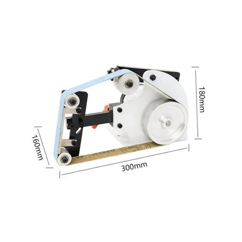 Mini lijadora de cinta DIY de 220V, pulidora, 0-6500RPM, 700W con herramientas de correas de arena de 660x25MM
