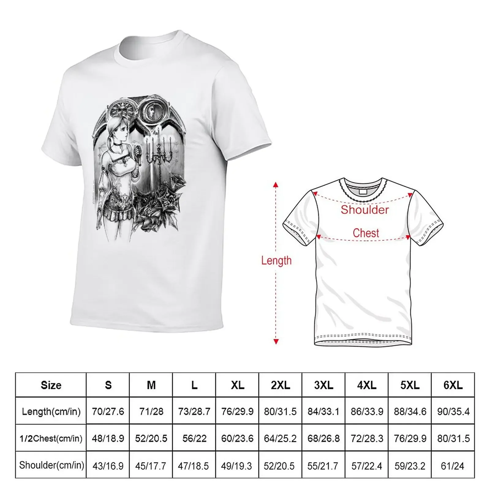 Haunting Ground - Fiona looking for Hewie T-Shirt summer top plain mens white t shirts