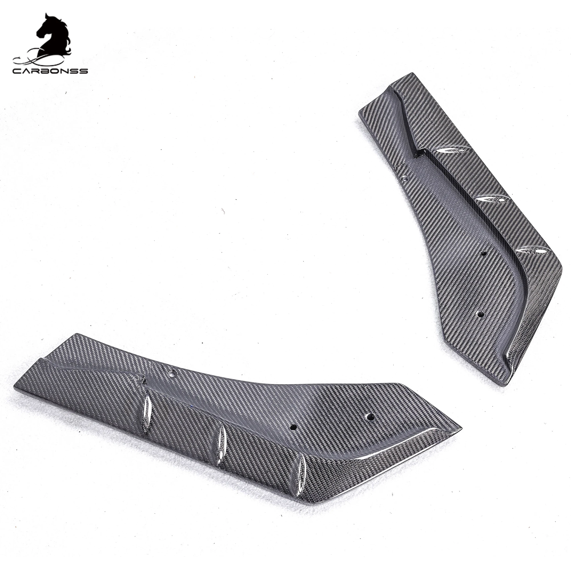 Kit diffusore paraurti posteriore in fibra di carbonio stile Manta Ray Spats laterali splitter Trim per Toyota Supra Gr Mk5 A90 A91 2019+