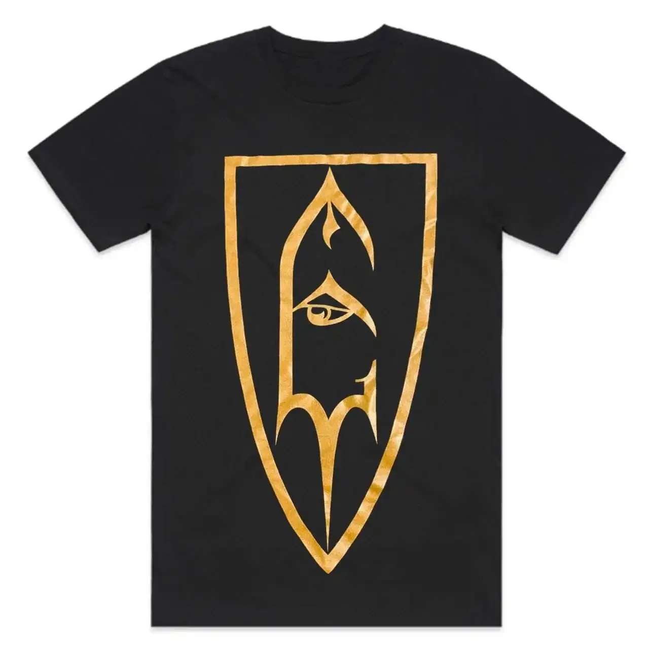 Summer Emperor Vintage Schwarzes Metall-Pentagramm-Print T-Shirt Retro Death Rider Baumwoll-T-Shirt für Männer und Frauen Streetwear – Detail 6