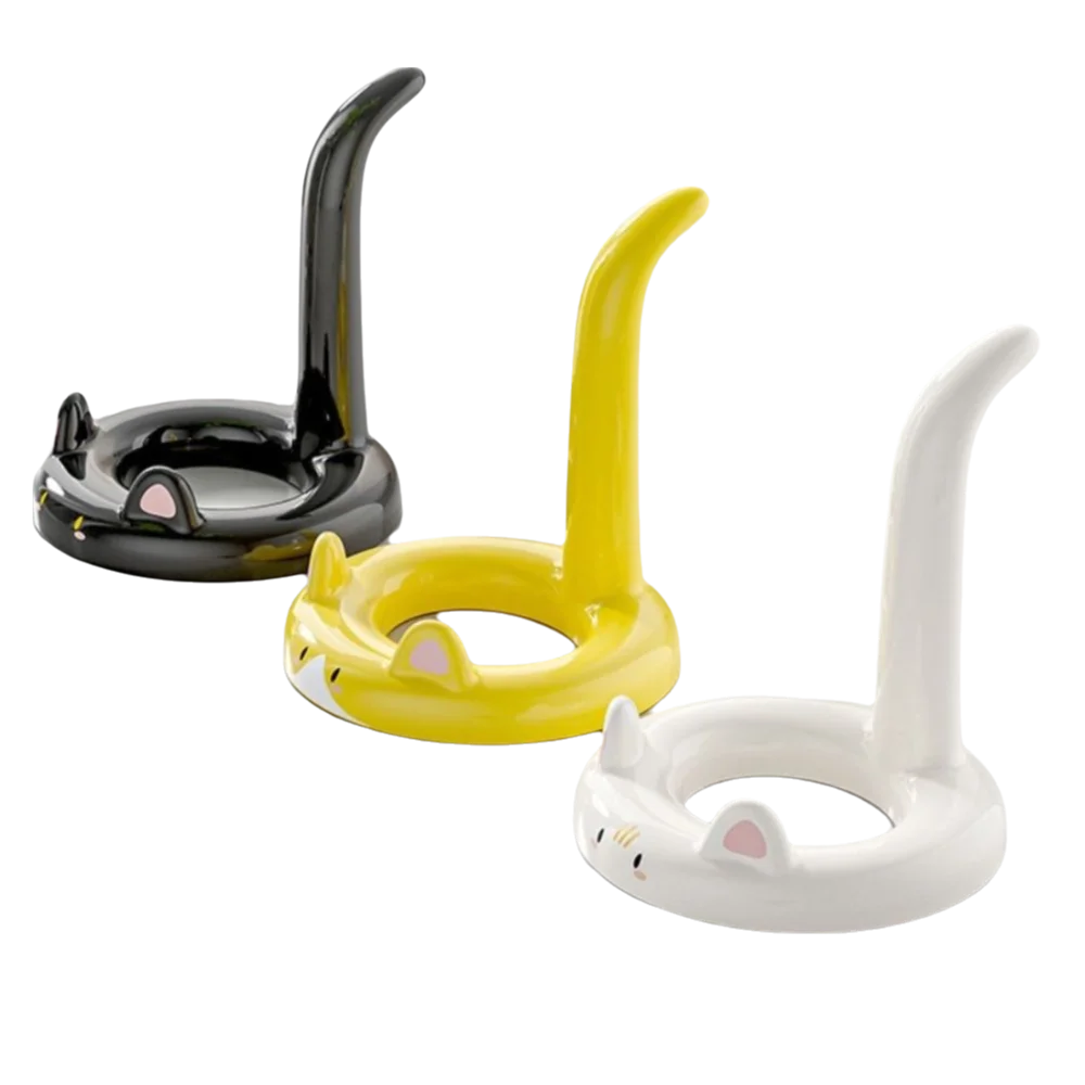 

Universal Cartoon Cat Phone Holder Desktop Adjustable Angle Mobile Phone Bracket Multi-function Portable Phone Stand Studying