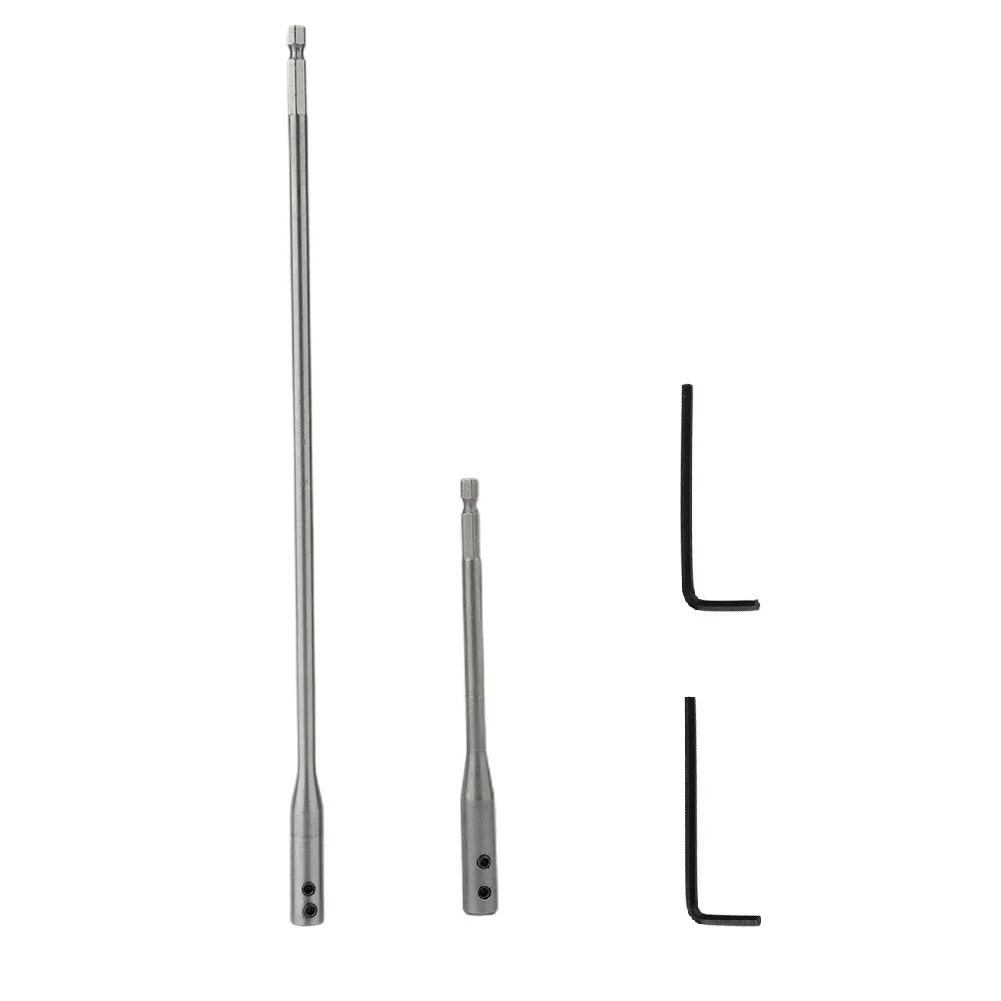 

2pcs/set 150/300mm Drill Bit Extension Bar 150mm 300mm Hex Shank Extender Wrench Kit Tool For Power Tool Accessories
