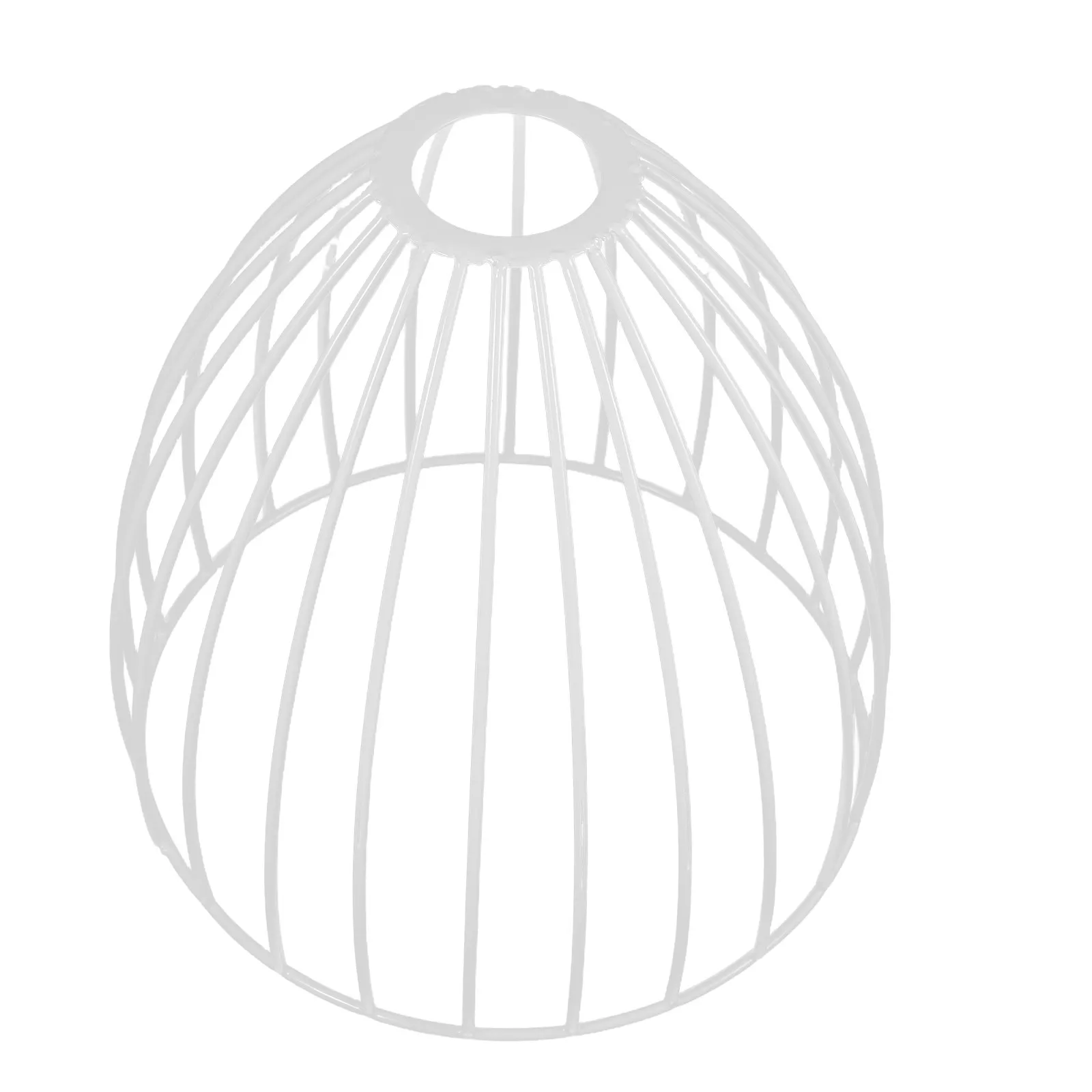 ホワイトメタルケージライトシェード工業用ワイヤーランプシェード中空メッシュペンダントランプカバー装飾鳥かご天井照明錬鉄製