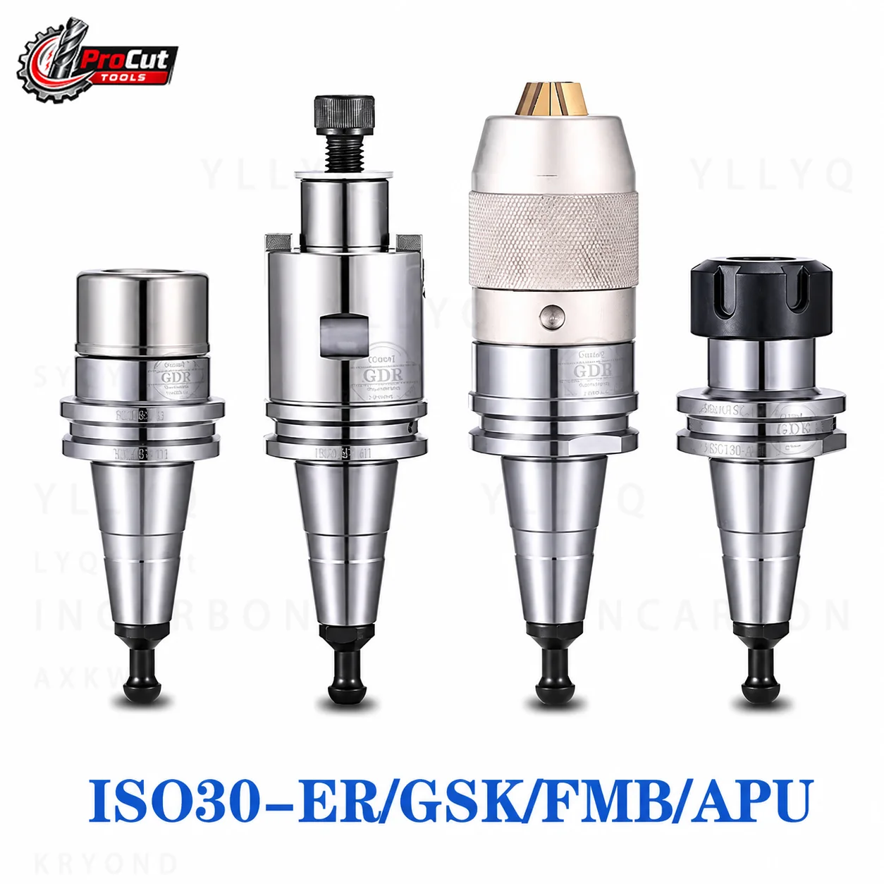 ISO30 Tool Holder ER16 ER20 ER25 ER32 SK10 SK16 APU08 APU13 FMB22 CNC Machining Center Collet Chuck Milling Tool Holder