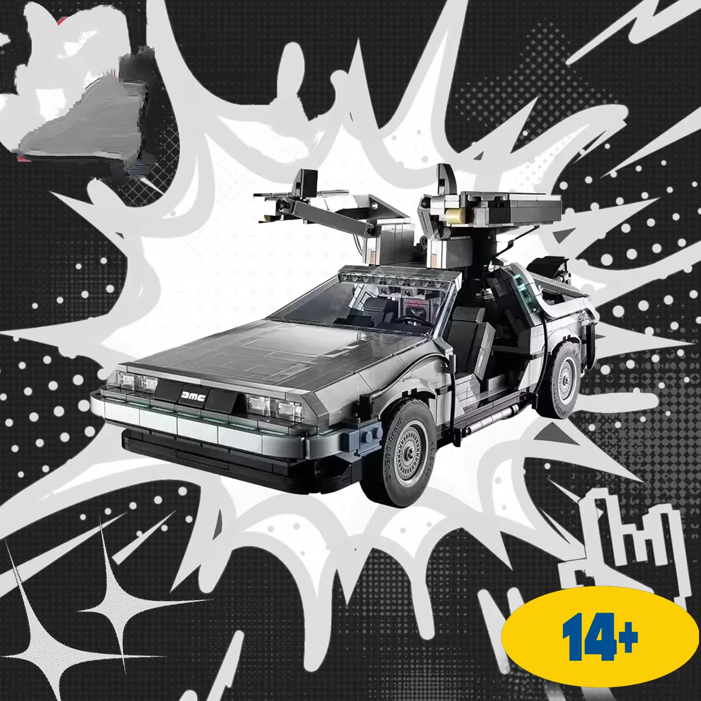 2025 nouveau 10300 DeLorean retour vers le futur temps DMC-12 Machine Sport voiture bloc de construction briques pour enfants cadeaux de noël
