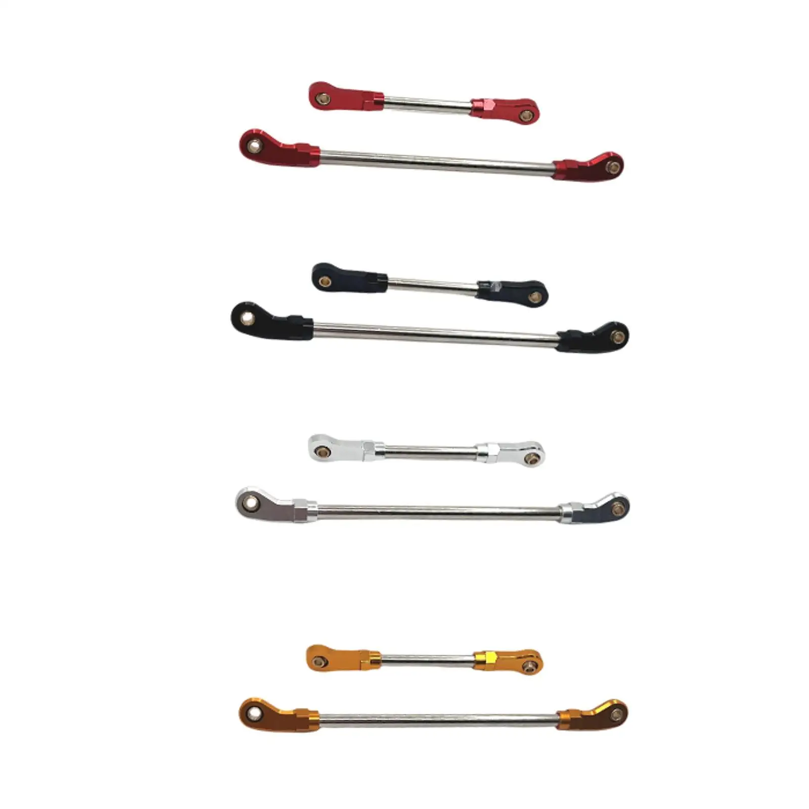 

2 шт. 1/10 Стойкие и устойчивые тяги рулевого сервопривода, запасные части для самостоятельной замены, рулевые стойки для радиоуправляемых моделей автомобилей 104010, 104020, 104026, 104006