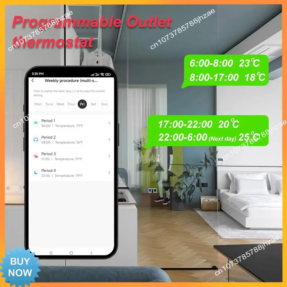 

A10R Умная розетка для термостата Wi-Fi с голосовой активацией — подключаемый регулятор температуры с вилкой стандарта США