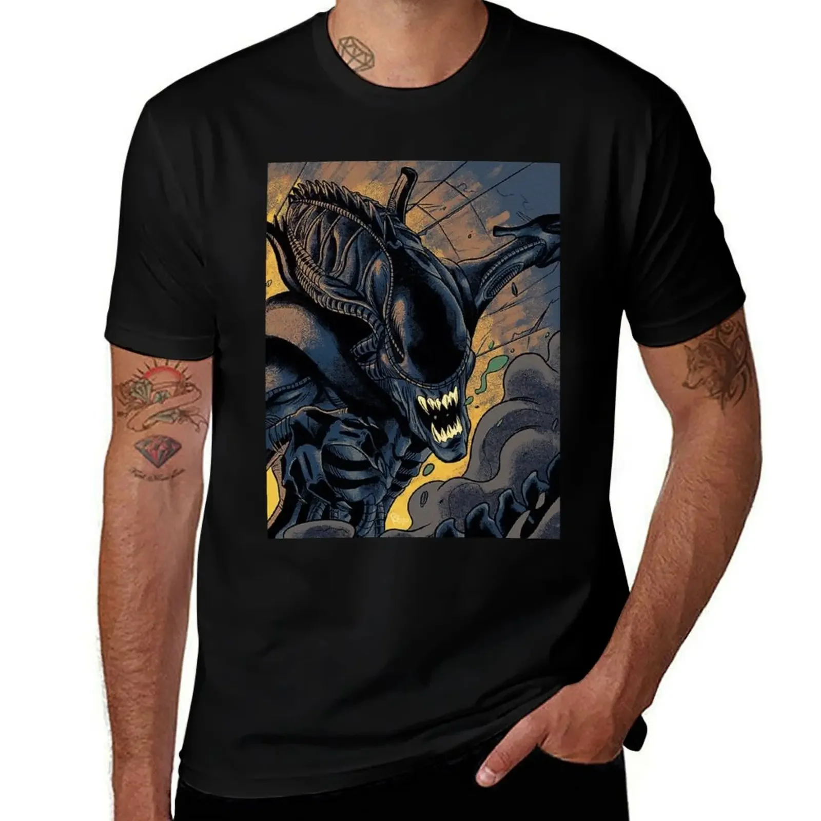 Xenomorph T-Shirt Aesthetic clothing Funny t-shirt oversized t shirts for men