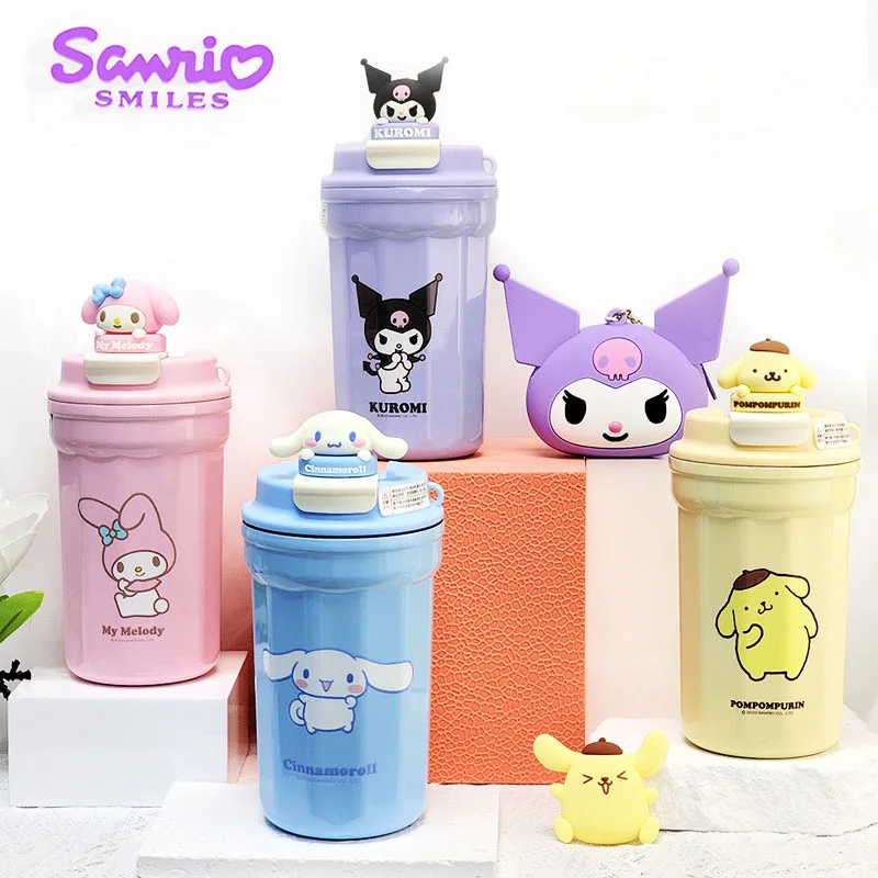 

Sanrio Anime Coffee Mug Kawaii Stainless Steel Insulated Mug Cute Kuromi My Melody Cinnamoroll Insulated Water Mug Girl Gift