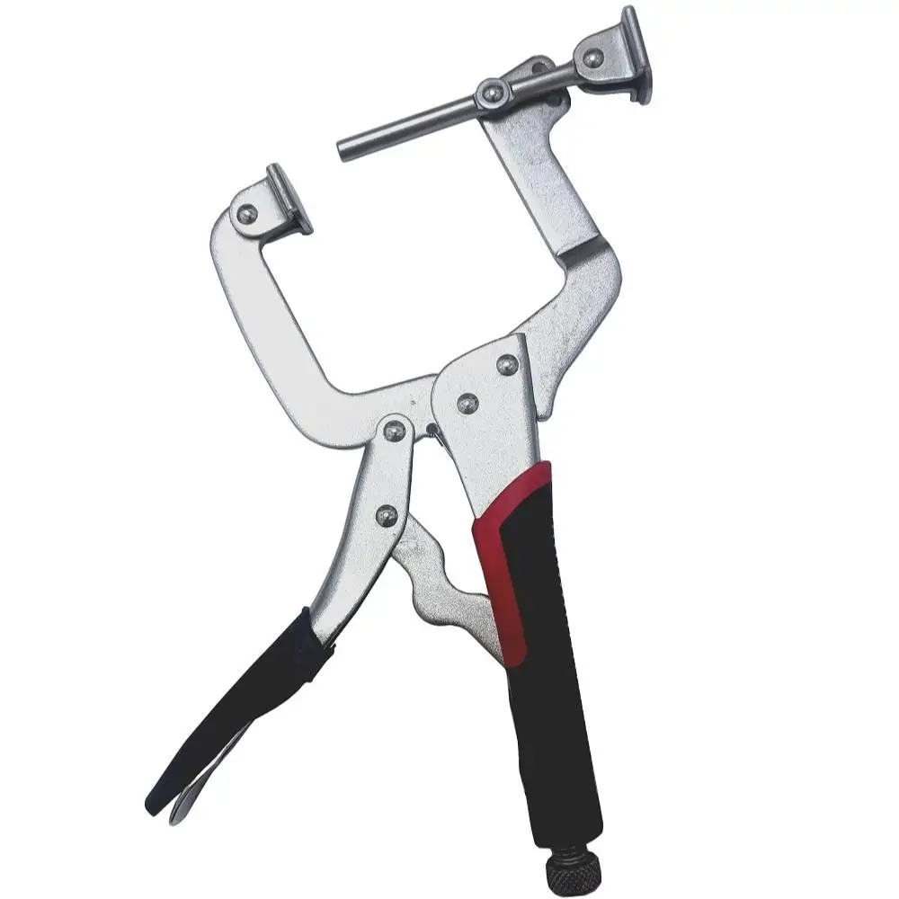 12 inch 2in1 Metal Face Clamp Pocket Hole Clamp Pliers Adjustable 90 Degree Right Angle Clamp Heavy Duty Woodworking C Clamp