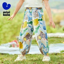 Mini Bala Long Pants Children Pants Boys and Girls Anti-Mosquito Pants Baby Casual Versatile Pants