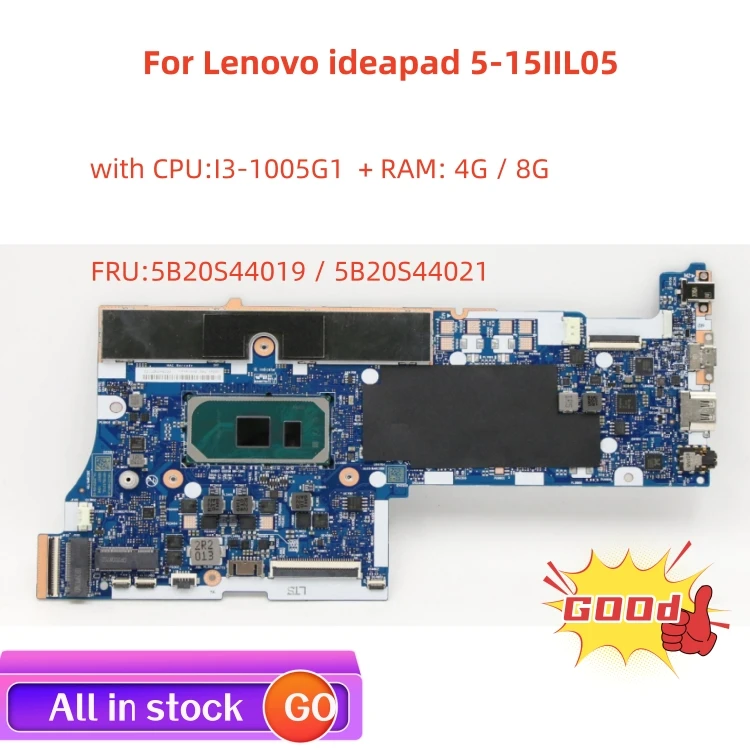 

Lot NM-C681 motherboard compatible For Lenovo ideapad 5-15IIL05 laptop motherboard with CPU I3-1005G1 RAM 4G / 8G 100% test work