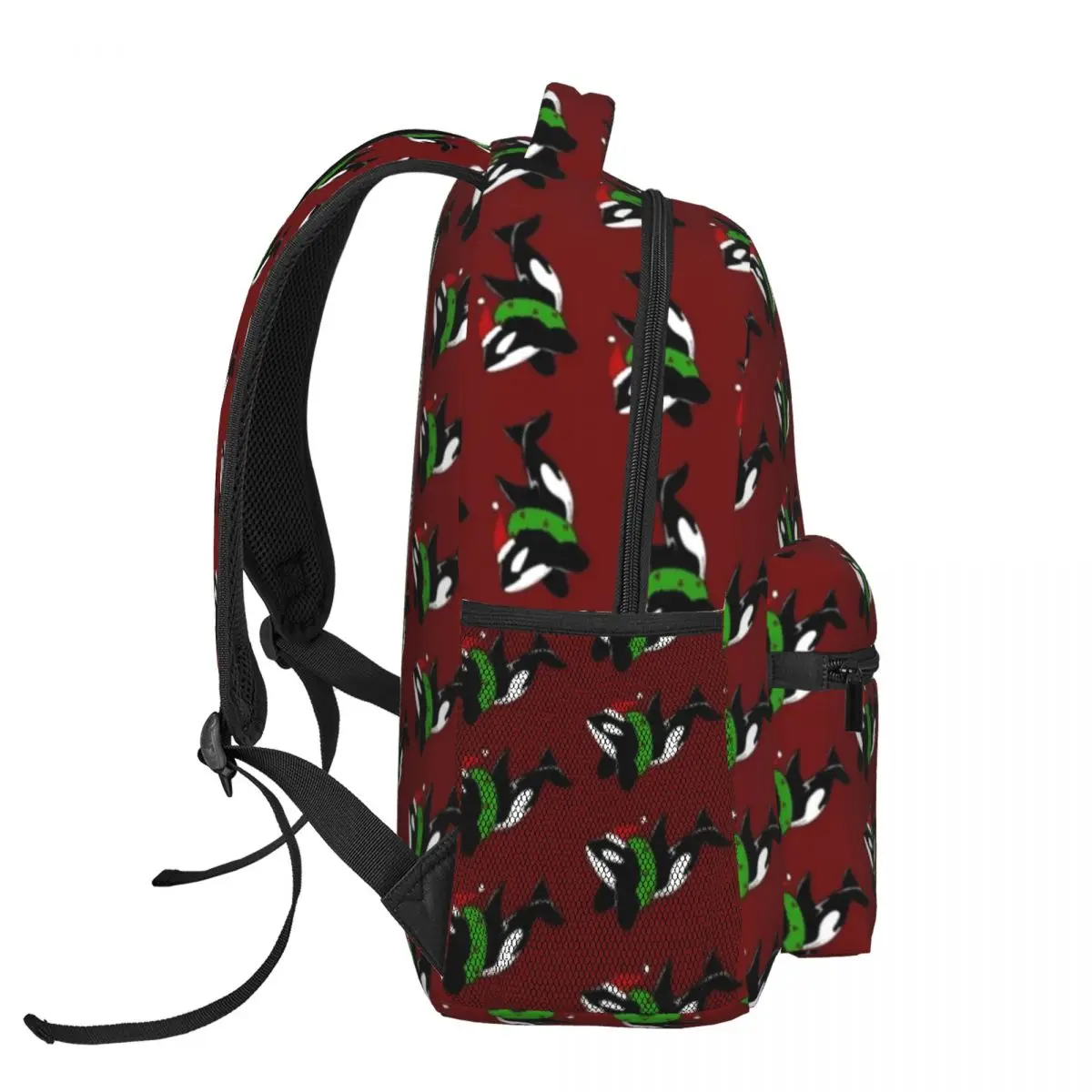 Weihnachten Killerwal Mode Kinder Rucksack Frauen Teenager Schultaschen Reise Laptop Rucksack