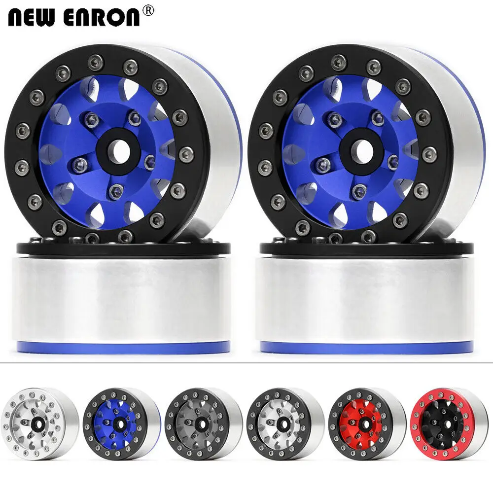 

NEW ENRON Aluminium 6061 Beadlock Wheel Rim 1.55" Drive Hex:12mm For RC CAR 1/10 Axial 90069 TF2 CC01 LC70 jimny