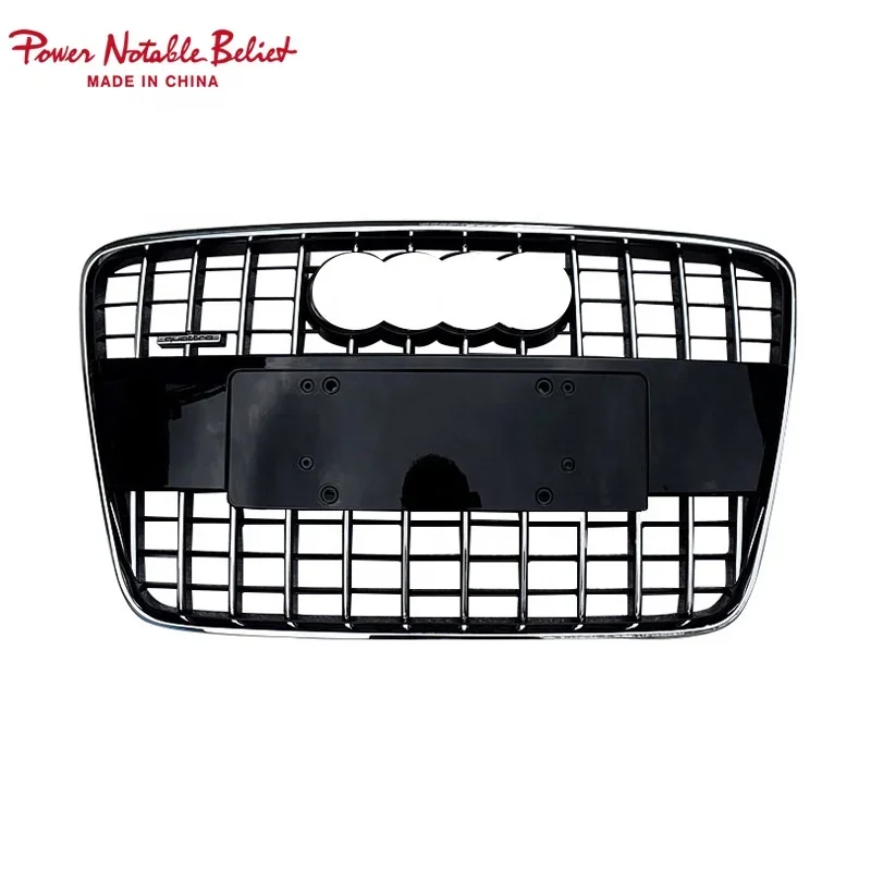 car auto front bumper grille Factory price high quality mesh ABS chrome black gray grill for Audi Q7 2006-2015