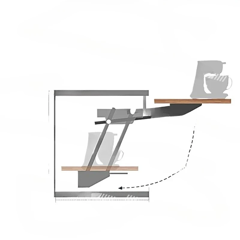 Kitchen Appliances Lifting Bracket Blender Coffee Machine Hidden Folder Furniture