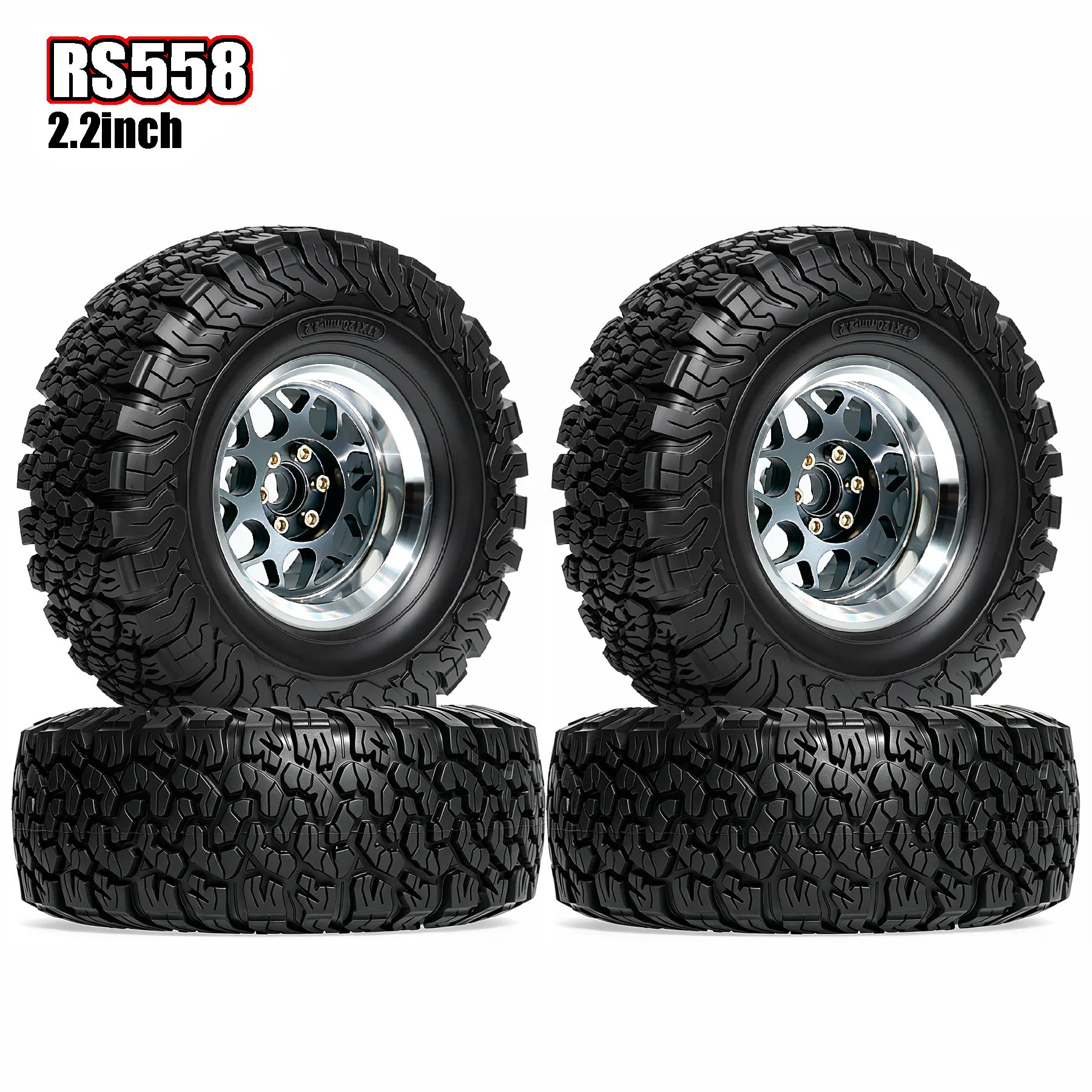 

Колеса RED SPIDER 4Pcs 2.2Beadlock из алюминия и шины 2.2 RC Crawler для радиоуправляемых краулеров 1/10 SCX10 SCX10 II SCX10 III AXI03007 TRX4