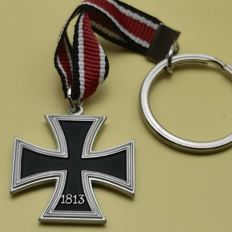سلسلة مفاتيح شارة ميدالية صغيرة بروسية ألمانية بلاك ماركس ميريت بلو آيرون ماركس #6