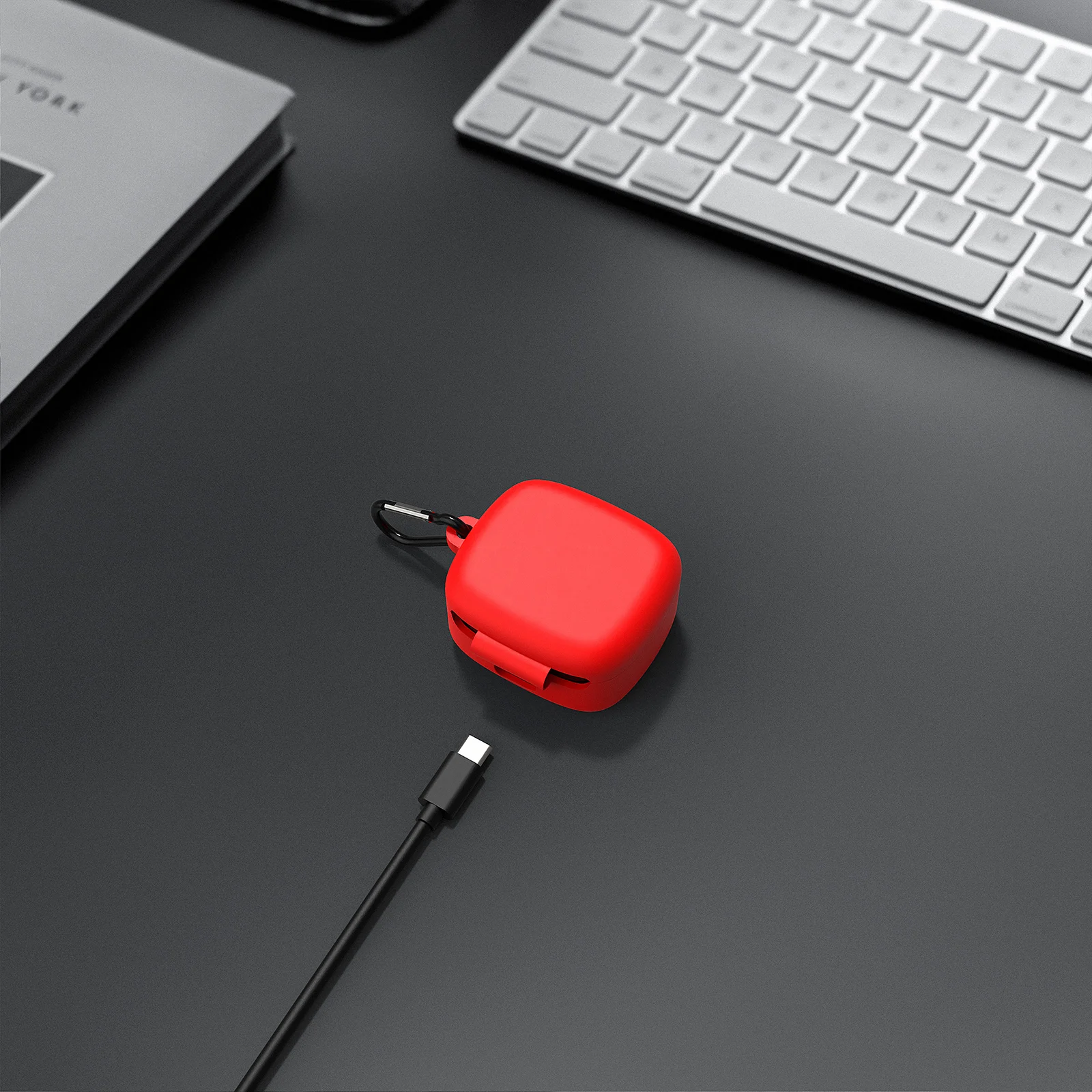 Geekria funda de silicona Compatible con JBL Live PRO + auriculares inalámbricos verdaderos, cubierta de piel para auriculares