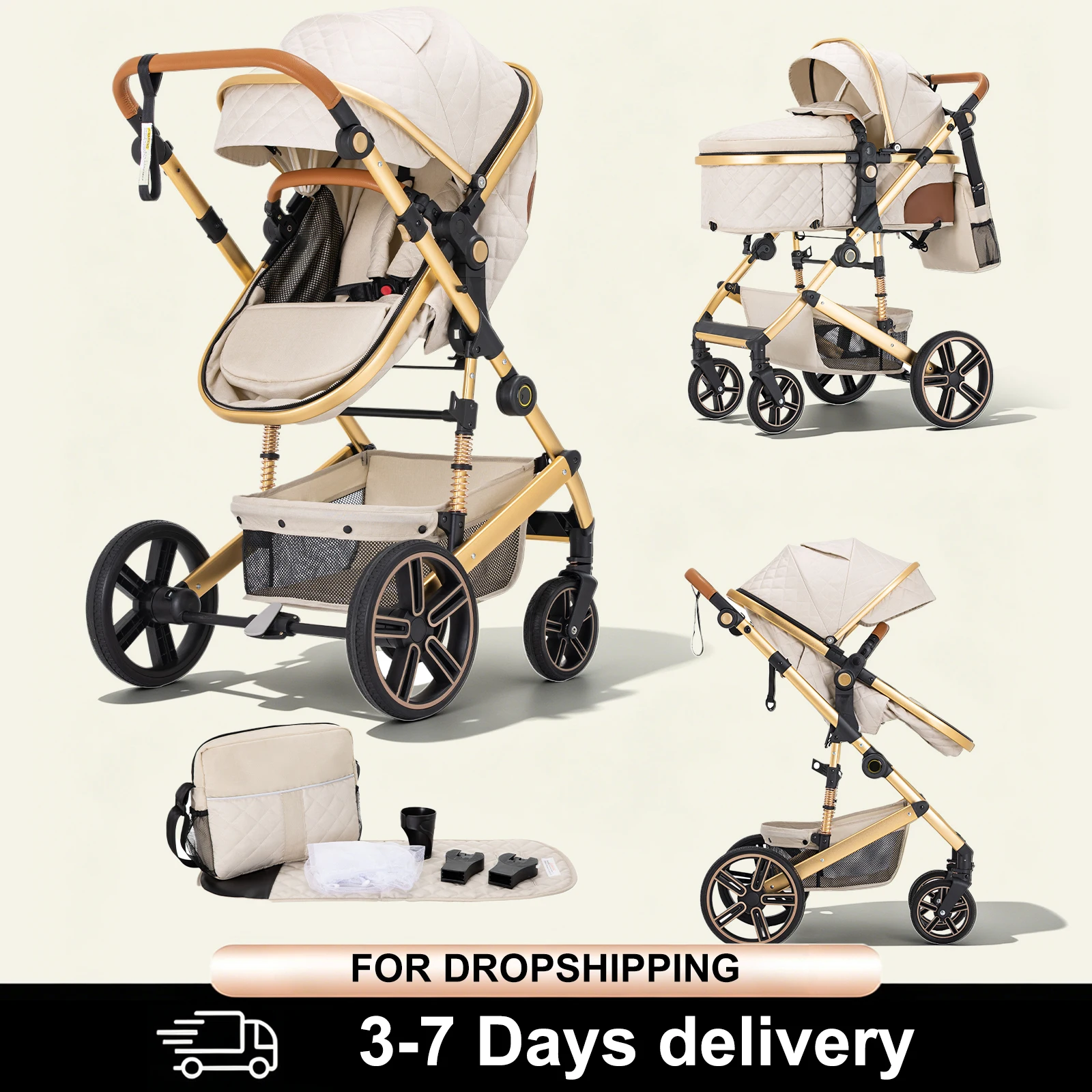 Lightweight 2 in 1 Reversible Baby Stroller