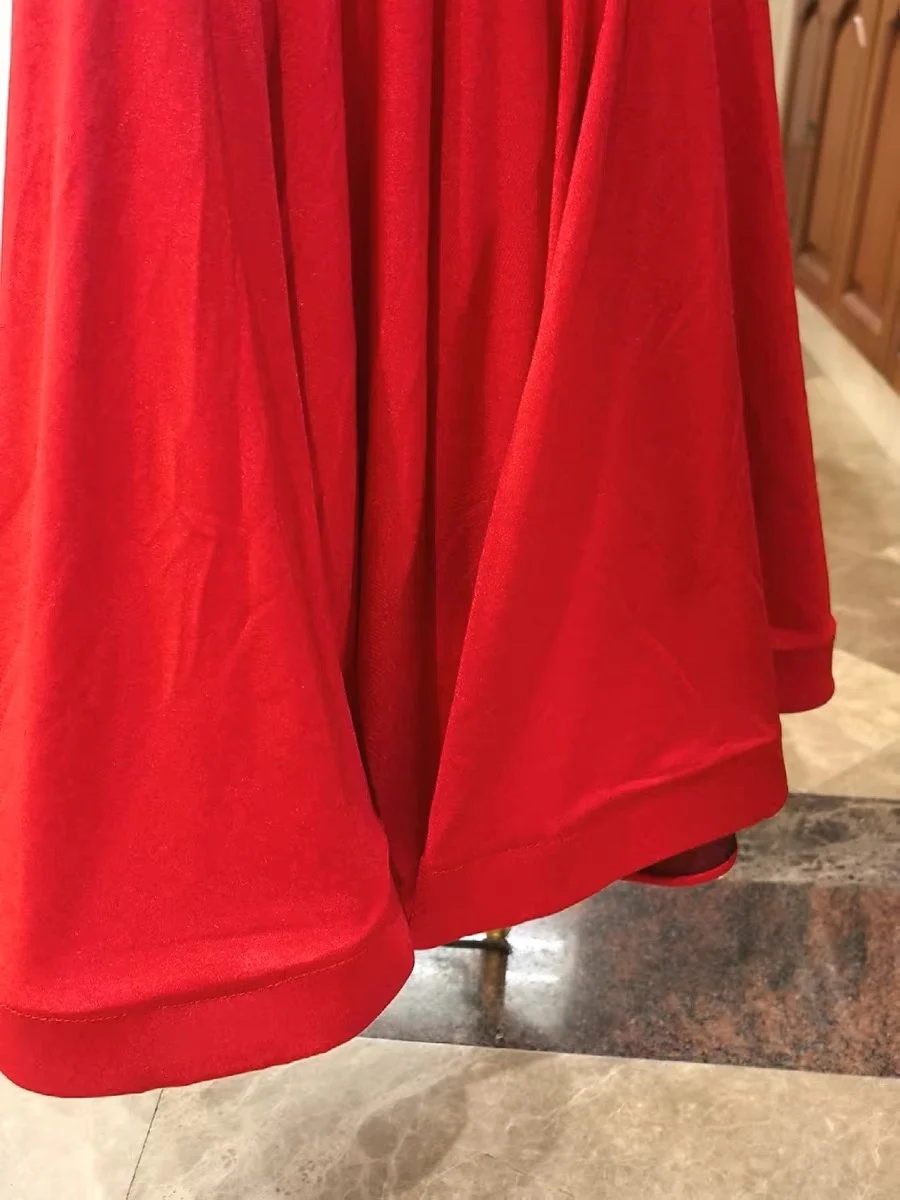 Costume da ballo latino per donna Sala da ballo Danza moderna Altalena Costume da ballo Concorso di danza Pratica Costume da spettacolo teatrale