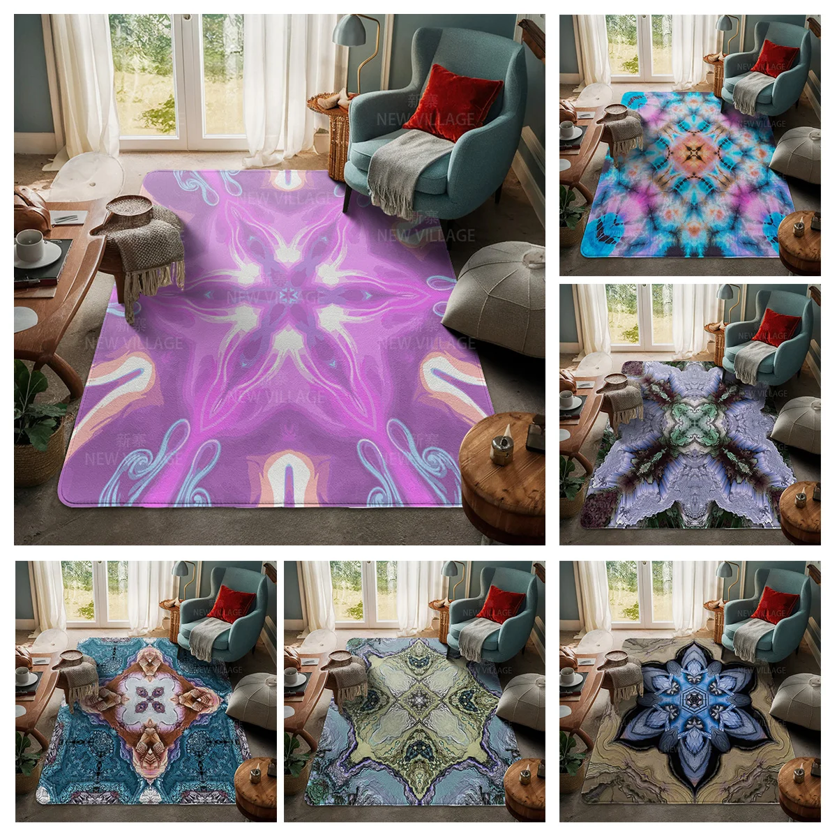 

Домашний Коврик для прихожей домашний дверной коврик, украшение для ног в гостиной, ванной, Нескользящие коврики, современный геометрический рисунок, скандинавский простой бохо