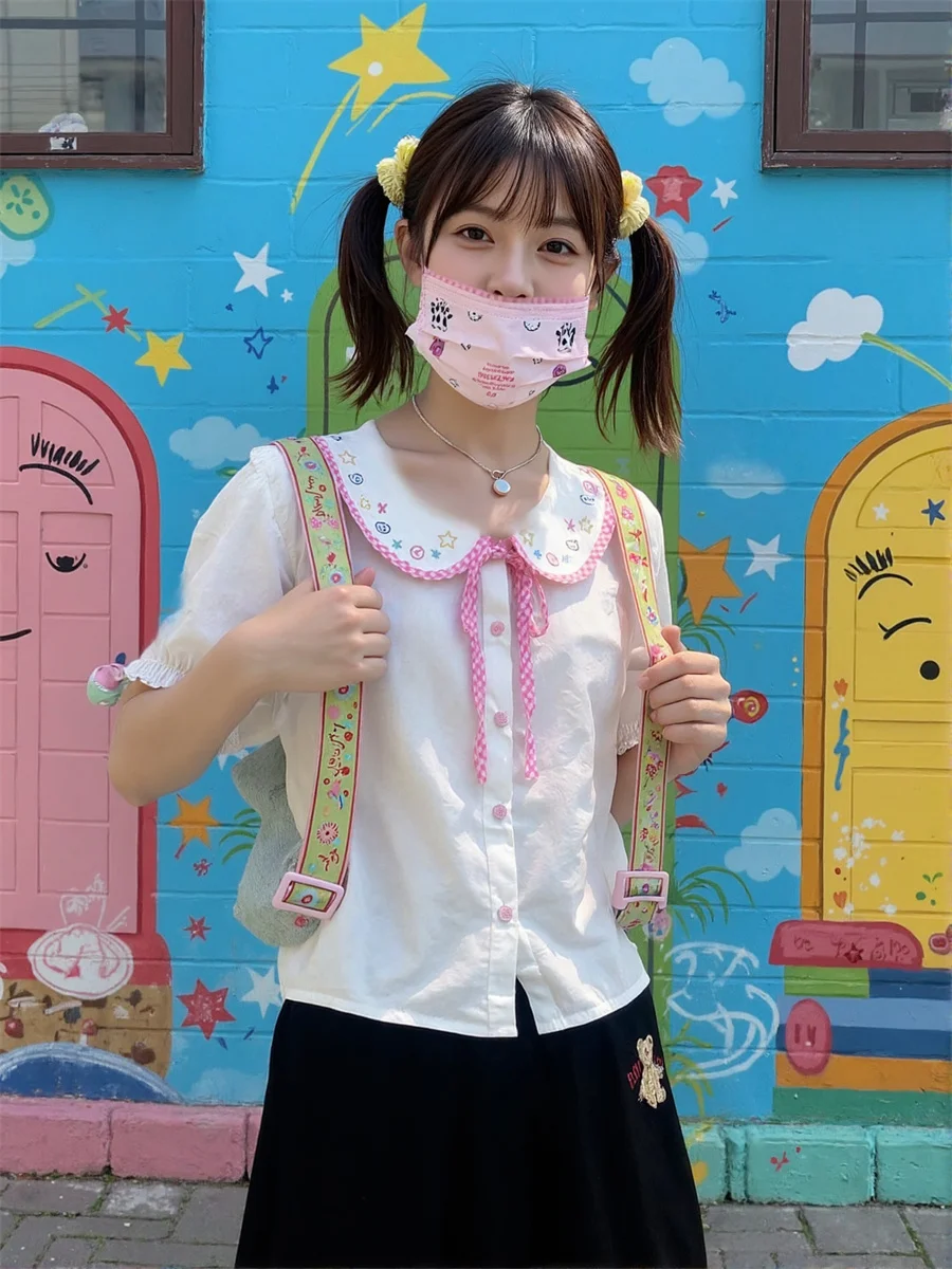 Capispalla da donna Camicie bianche arricciate Protezione solare Vacanza al mare Tessuto traspirante ad asciugatura rapida Protezione solare Viaggi all'aperto