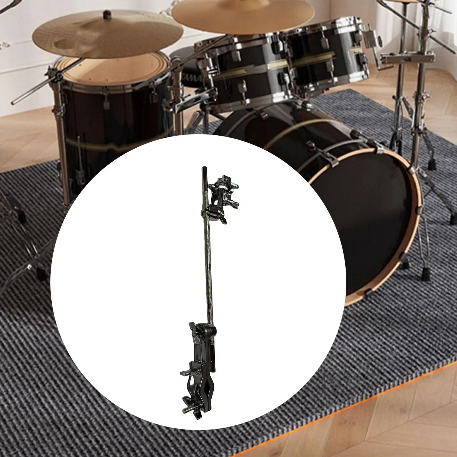 

Drum Extension Clip Accessories Holder Boom Support Extended Cymbal Holder Clip Cymbal Arm Adjustable Musical Cymbal Stand Clamp