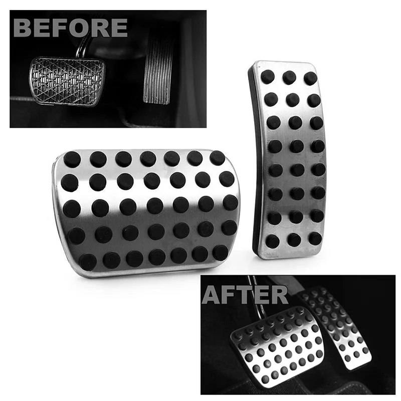 Gas Brake Pedal Cover For Mercedes 2013-2019 GLE GLS ML GL 350 400 450 550 W166 X166 AT Sport Non Slip Brake Foot Pedals (2Pcs)
