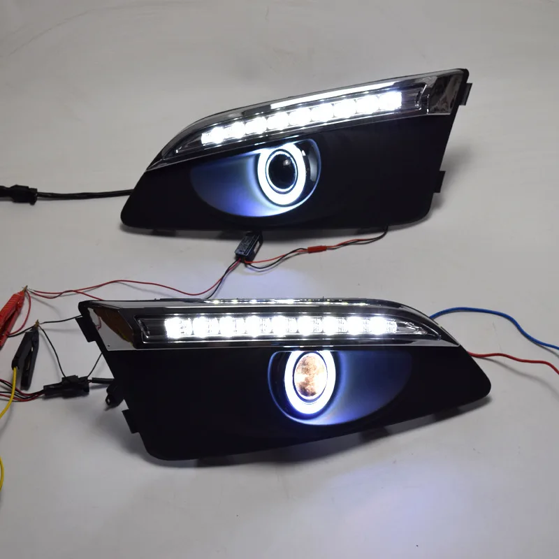 2X LED DRL Daytime Running Light Turning Signal Lamp Fog light Driving Bumper For Chevrolet AVEO 2011 2012 2013/14/15 Sonic 2015