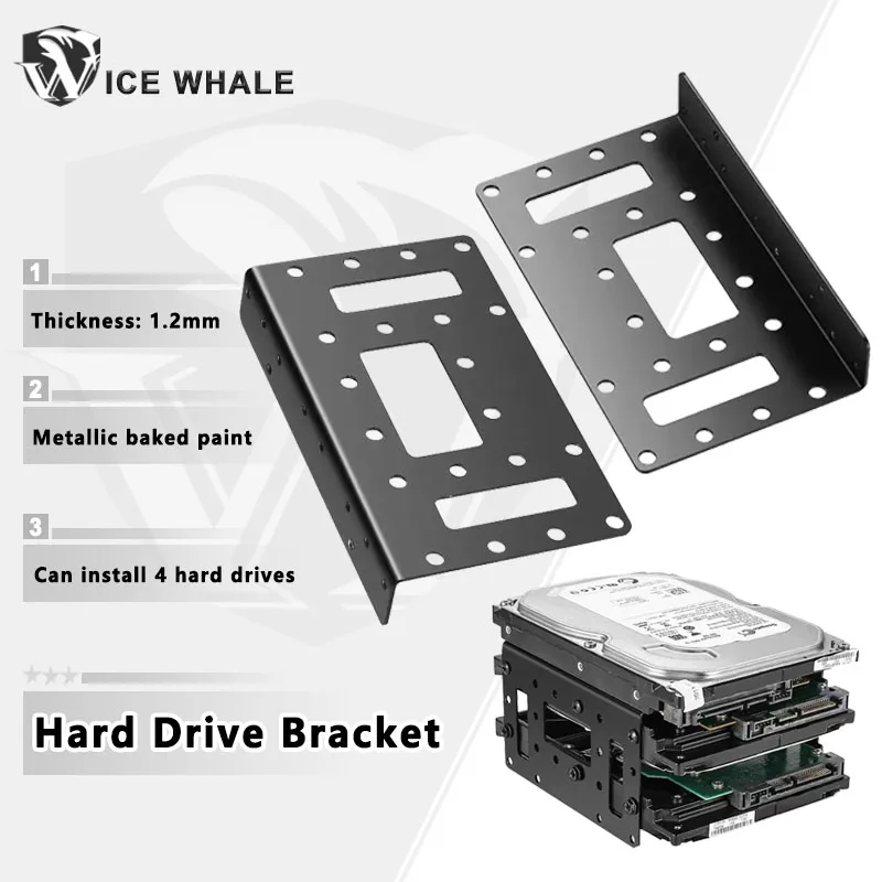 

ICE Whale Hard disk expansion Bracket 2.5inch 3.5inch Adapter Tray Adapter HDD Hard Disk Drive For 2.5/3.5-inch SSD Bracket