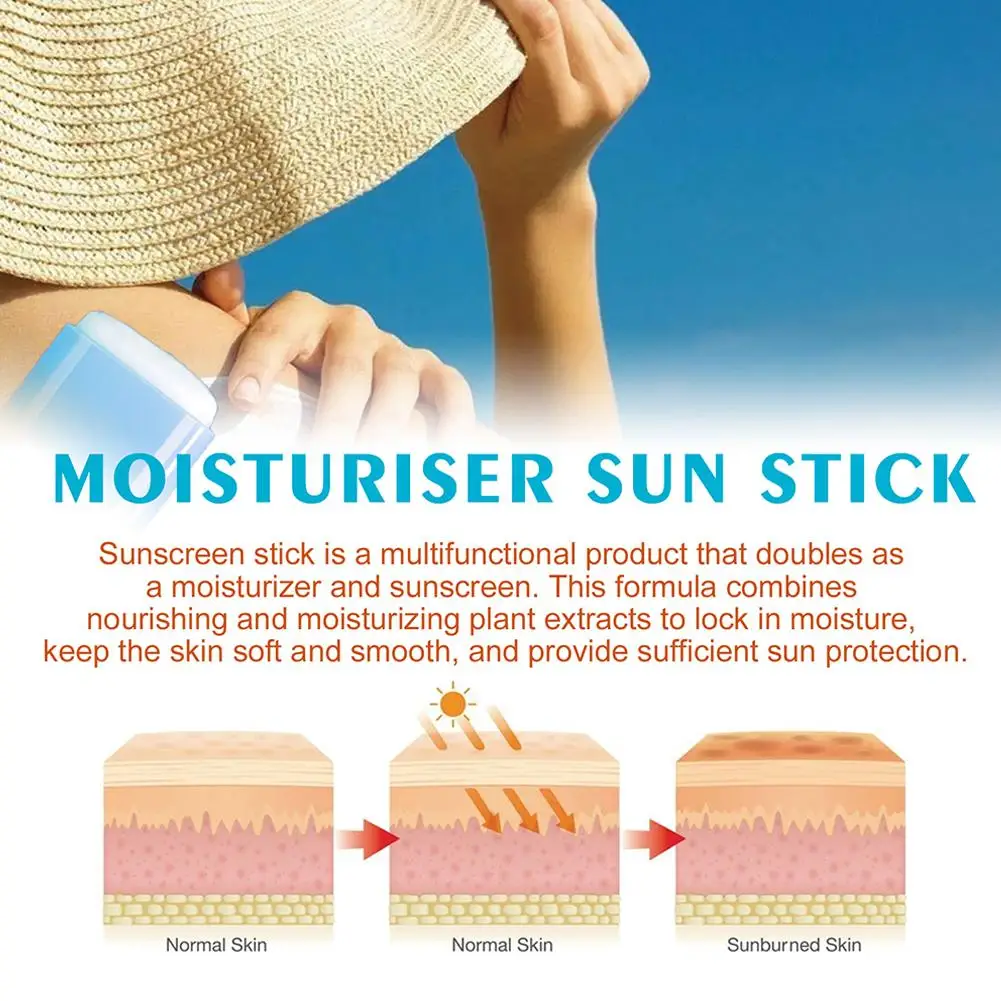 Crema solare Stick SPF 50 + protezione UV Anti ossidante crema isolante per blocchi solari leggera per tutti i cosmetici di tipo Skin 2024