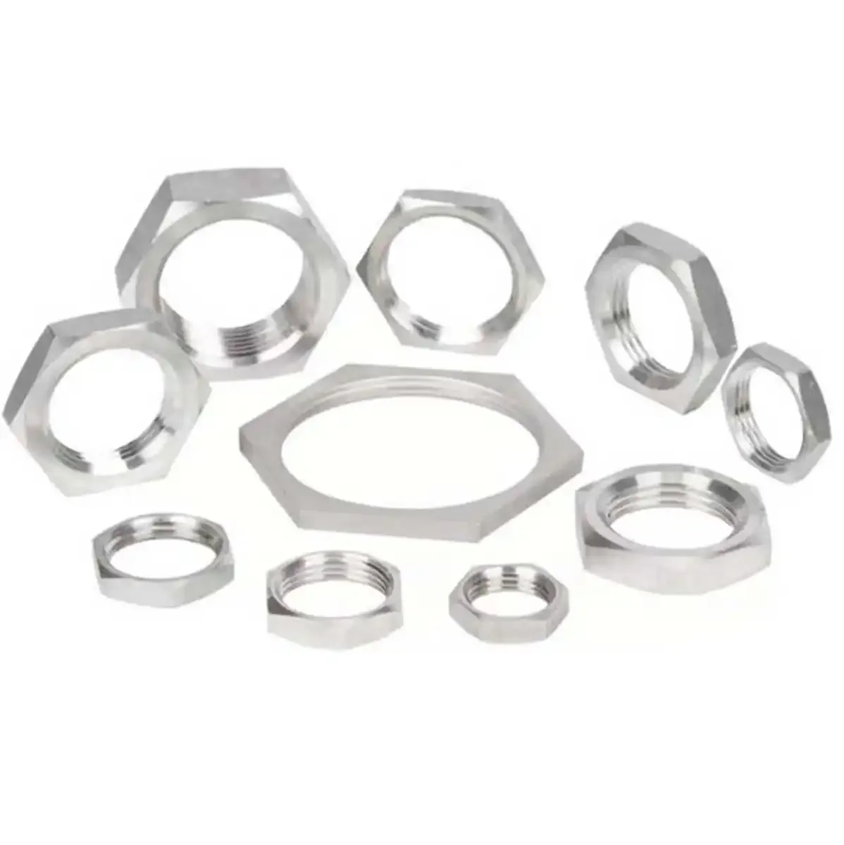 

5 шт. 1/8 дюйма 1/4 дюйма 3/8 дюйма 1/2 дюйма 3/4 дюйма 1 дюйма 1-1/4 дюйма 1-1/2 дюйма 2 дюйма BSPP внутренние шестигранные стопорные гайки из нержавеющей стали 304