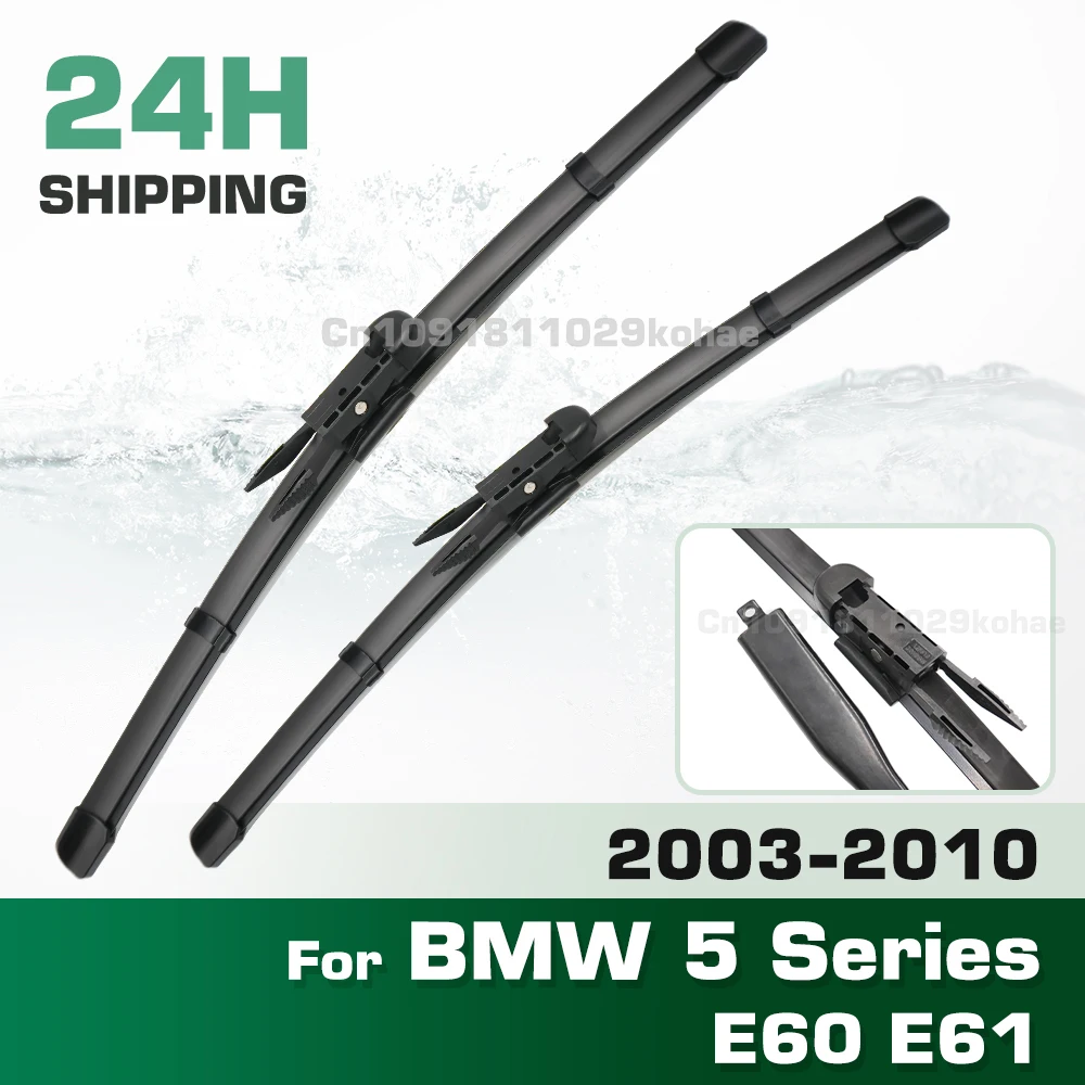 GREATROAD Wiper LHD&RHD Front Wiper Blades Set For BMW 5 Series 520i 523i 525i 528i 530i E60 E61 2003 - 2010 24