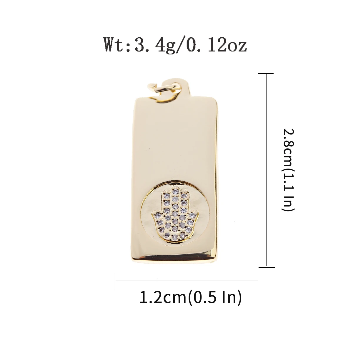 CZ Micro Pave Square Pendant Charms Butterfly Star Cross Copper Charms Necklace Bracelet Making Gold Color Jewelry Accessories