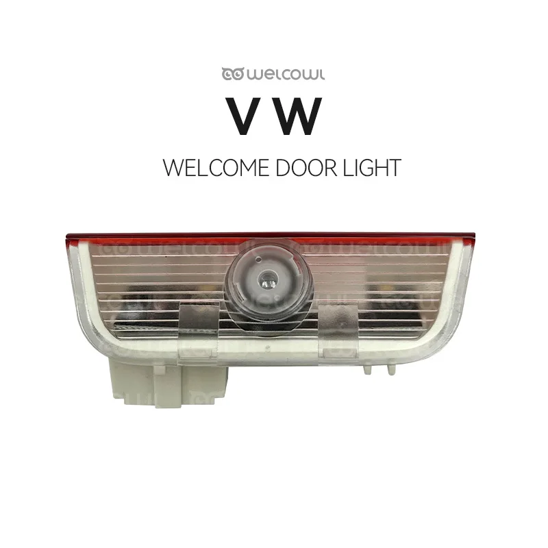 Welcome Car Door Light For VW Teramont PHIDEON Passat Magotan Golf Car Accessories Laser Decor Projection Glass Lens Icon Lamp