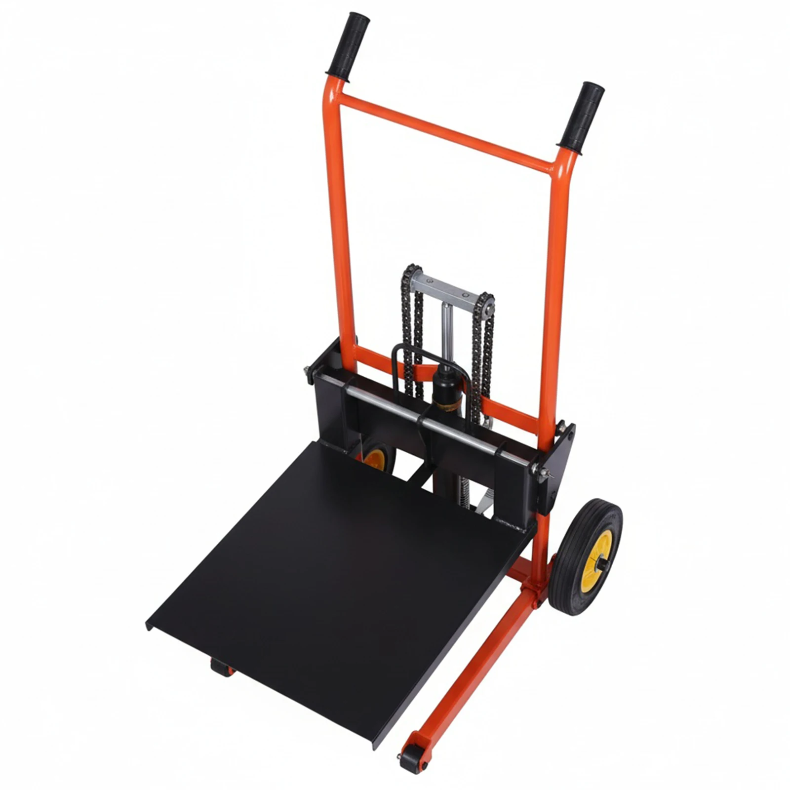

Manual Forklift Pallet Stacker Pallet Jack Truck Dolly Manual Winch Stacker for Construction Warehousing and DIY Projects