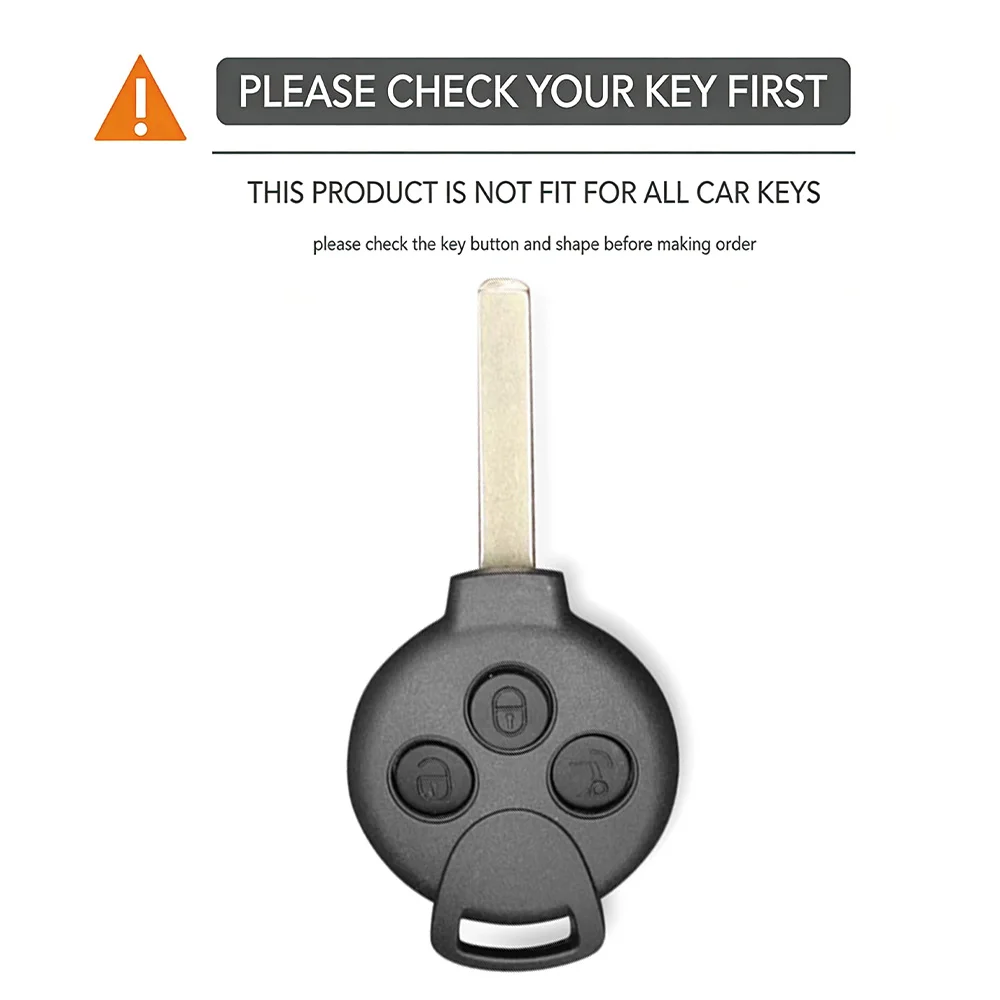 Silicone Car Key Case Remote Cover For Benz Smart 451 Smart 450 Chiave Roadster Crossblade Fortwo Roadster K Forfour Accessories
